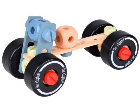 Drewniany Zestaw konstrukcyjny Klocki zbuduj Auto Wieże 129 ele ZA5381 Drewniany Zestaw konstrukcyjny Klocki zbuduj Auto Wieże 129 ele ZA5381
