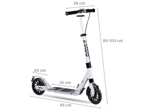Duża składana Hulajnoga miejska z amortyzatorem i hamulcami do 100kg SP0785 Duża składana Hulajnoga miejska z amortyzatorem i hamulcami do 100kg SP0785