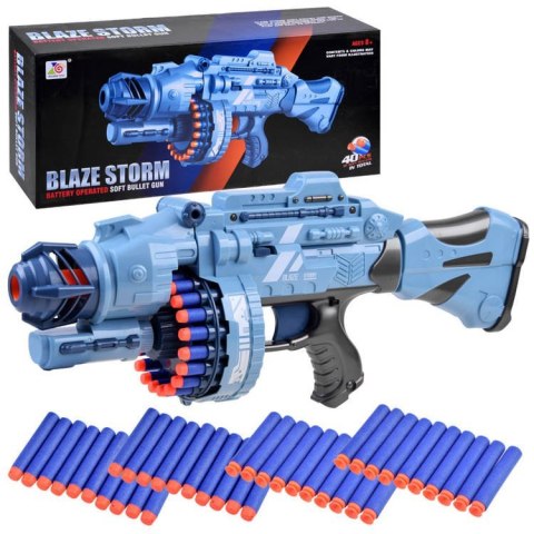 Duży Pistolet wyrzutnia BLASTER piankowe naboje 40 szt ZA3796 Duży Pistolet wyrzutnia BLASTER piankowe naboje 40 szt ZA3796