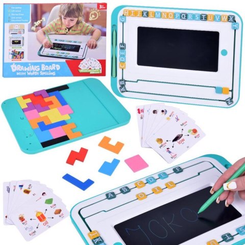 Edukacyjny zestaw 3w1 Tablica LCD + karty do NAUKA ANGIELSKIEGO TA0113 Edukacyjny zestaw 3w1 Tablica LCD + karty do NAUKA ANGIELSKIEGO TA0113