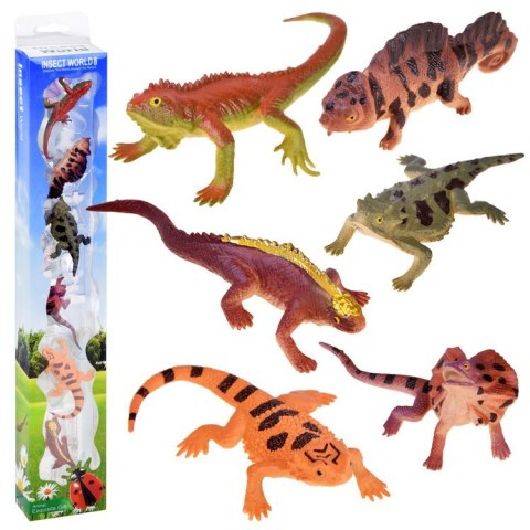 Gady jaszczurki Zestaw jaszczurek 6szt ZA4189 Gady jaszczurki Zestaw jaszczurek 6szt ZA4189
