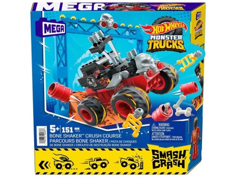 Hot Wheels Monster truck kaskaderskie klocki 151ele auto + rampa ZA5996 Hot Wheels Monster truck kaskaderskie klocki 151ele auto + rampa ZA5996