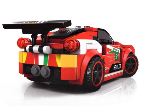 Klocki techniczne Sportowe auto CZERWONE 164-elementy + naklejki ZA4289 Klocki techniczne Sportowe auto CZERWONE 164-elementy + naklejki ZA4289