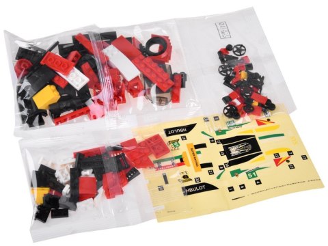 Klocki techniczne Sportowe auto CZERWONE 164-elementy + naklejki ZA4289 Klocki techniczne Sportowe auto CZERWONE 164-elementy + naklejki ZA4289