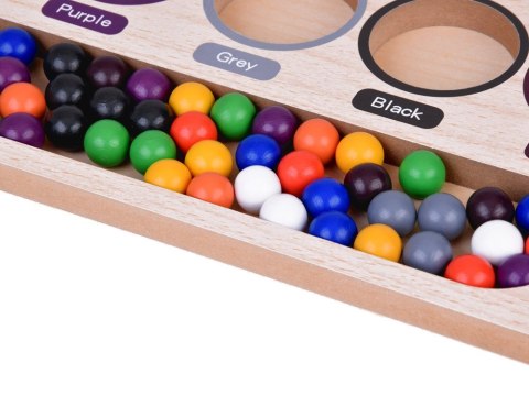 Kolorowe Kulki Układanka Montessori Mozaika Sorter nauka kolorów ZA5329 Kolorowe Kulki Układanka Montessori Mozaika Sorter nauka kolorów ZA5329