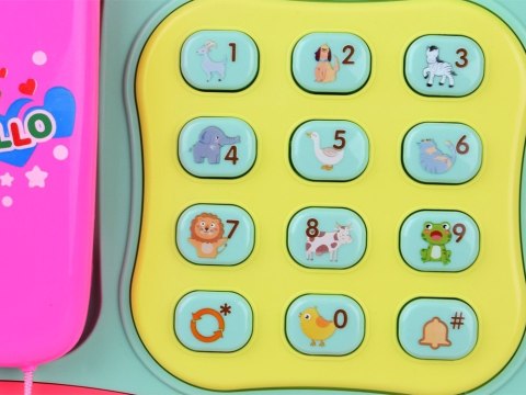 Kolorowy grający telefon z przyciskami gra melodie świeci ZA4625 Kolorowy grający telefon z przyciskami gra melodie świeci ZA4625