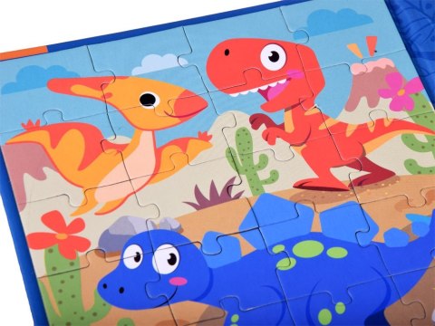 Książeczka Puzzle magnetyczne Dinozaury 40 ZA4268 Książeczka Puzzle magnetyczne Dinozaury 40 ZA4268