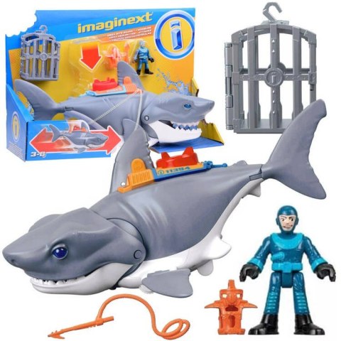 Mattel Imaginext Mega mechaniczny rekin atak rekina ruchoma paszcza ZA5438 Mattel Imaginext Mega mechaniczny rekin atak rekina ruchoma paszcza ZA5438