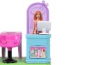 Mattel Mini Barbie Land Lalka fryzjerka + ruchomy salon fryzjerski ZA6041 D