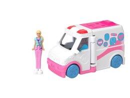 Mattel Mini Barbie Land Lalka lekarka + autko karetka pogotowia ZA6038 D