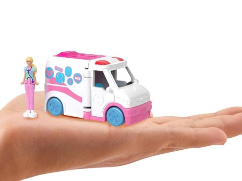 Mattel Mini Barbie Land Lalka lekarka + autko karetka pogotowia ZA6038 D Mattel Mini Barbie Land Lalka lekarka + autko karetka pogotowia ZA6038 D