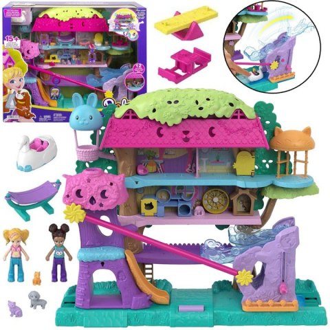 Mattel Polly Pocket Uroczy Domek na drzewie + laleczki zwierzątka ZA5529 Mattel Polly Pocket Uroczy Domek na drzewie + laleczki zwierzątka ZA5529
