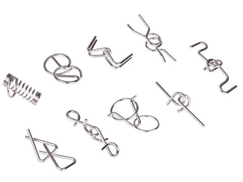 Metalowa Układanka puzzle łamigłówka zagadka logiczna 9 ele ZA5066 Metalowa Układanka puzzle łamigłówka zagadka logiczna 9 ele ZA5066