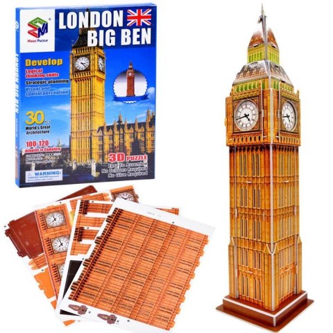 Puzzle 3D 30-elementów Londyn Big Ben ZA3802 Puzzle 3D 30-elementów Londyn Big Ben ZA3802