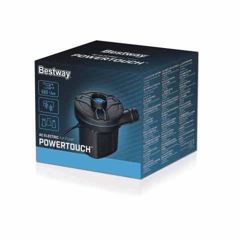 Pompka Elektryczna Bestway do akcesoriów dmuchanych + 3 wymienne końcówki Pompka Elektryczna Bestway do akcesoriów dmuchanych + 3 wymienne końcówki