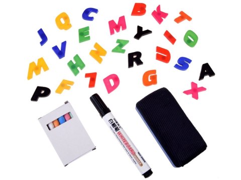 Tablica drewniana kredowa magnetyczna 3w1 sztaluga kreda pisaki TA0096 Tablica drewniana kredowa magnetyczna 3w1 sztaluga kreda pisaki TA0096