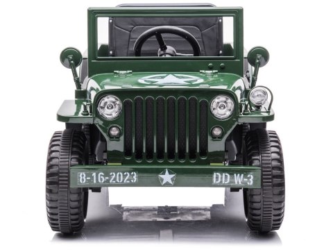 Wojskowe Auto na akumulator Willys + pilot PA0263 Wojskowe Auto na akumulator Willys + pilot PA0263