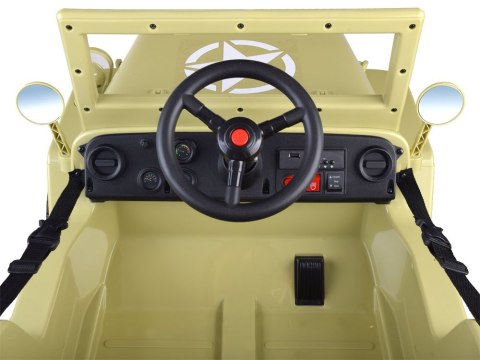 Wojskowe Auto na akumulator Willys + pilot PA0263 Wojskowe Auto na akumulator Willys + pilot PA0263