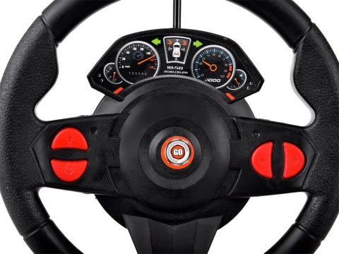 Zdalnie sterowane SPORTOWE auto + kierownica + sygnalizacja RC0589 ZO Zdalnie sterowane SPORTOWE auto + kierownica + sygnalizacja RC0589 ZO