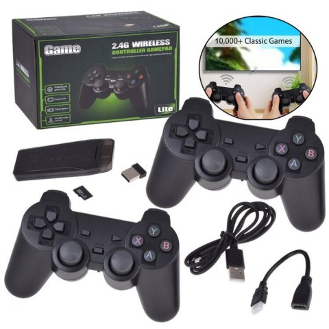 Zestaw Gra Konsola HDMI RETRO + 2 pady Ponad 20000 gier jak kiedyś GR0696 Zestaw Gra Konsola HDMI RETRO + 2 pady Ponad 20000 gier jak kiedyś GR0696
