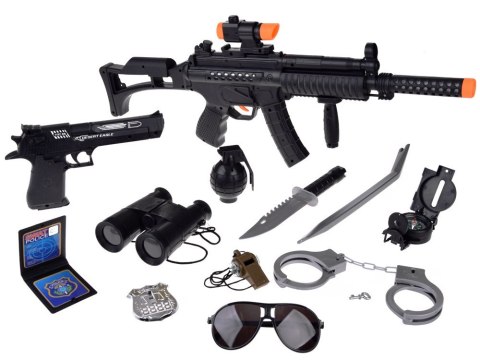 Zestaw dla Policji zabawa w Policjanta pistolet kajdanki ZA4826 Zestaw dla Policji zabawa w Policjanta pistolet kajdanki ZA4826