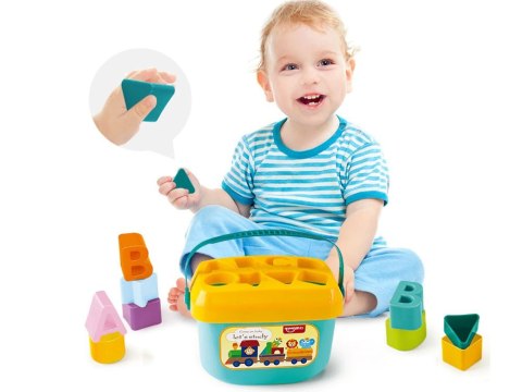 Zestaw edukacyjny Wiaderko klocki literki SORTER 16szt ZA3803 Zestaw edukacyjny Wiaderko klocki literki SORTER 16szt ZA3803