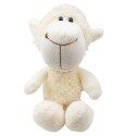 LEAN TOYS Pluszowa Maskotka Przytulanka Owieczka Z Przyssawką Biała 23 x 12 cm