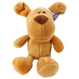 LEAN TOYS Pluszowa Maskotka Przytulanka Pies Z Przyssawką Brązowy 23 x 12 cm