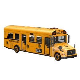 LEAN Toys Autobus Szkolny Do Skręcania Zestaw Majsterkowicza Żółty 48 el.