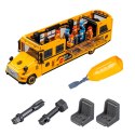 LEAN Toys Autobus Szkolny Do Skręcania Zestaw Majsterkowicza Żółty 48 el.