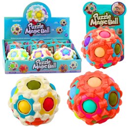 LEAN Toys Magiczna Piłka Łamigłówka Logiczna Wypustki 7cm Mix