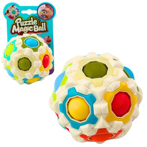 LEAN Toys Magiczna Piłka Łamigłówka Logiczna Wypustki 7cm Mix LEAN Toys Magiczna Piłka Łamigłówka Logiczna Wypustki 7cm Mix