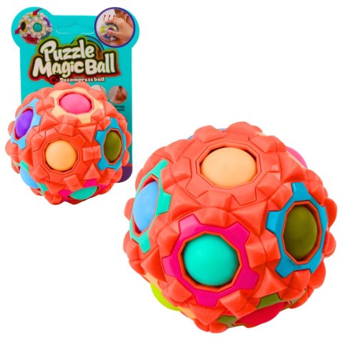 LEAN Toys Magiczna Piłka Łamigłówka Logiczna Wypustki 7cm Mix LEAN Toys Magiczna Piłka Łamigłówka Logiczna Wypustki 7cm Mix