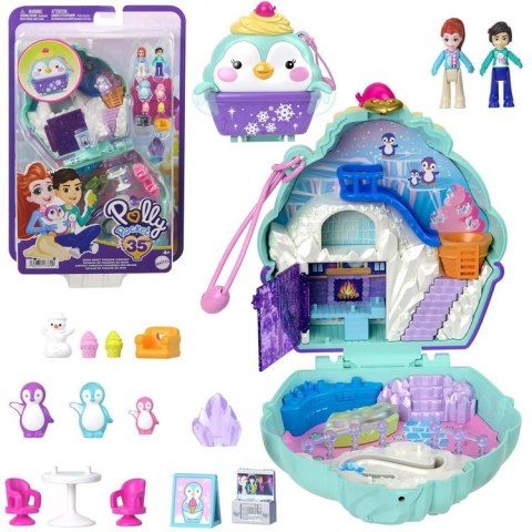 Zestaw Polly Pocket Śnieżny pingwinek zamykany domek figurki akces ZA6050 Zestaw Polly Pocket Śnieżny pingwinek zamykany domek figurki akces ZA6050