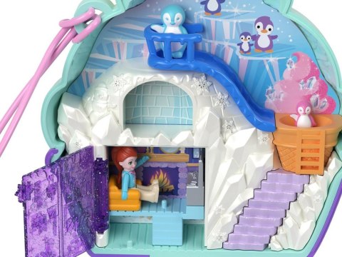 Zestaw Polly Pocket Śnieżny pingwinek zamykany domek figurki akces ZA6050 Zestaw Polly Pocket Śnieżny pingwinek zamykany domek figurki akces ZA6050