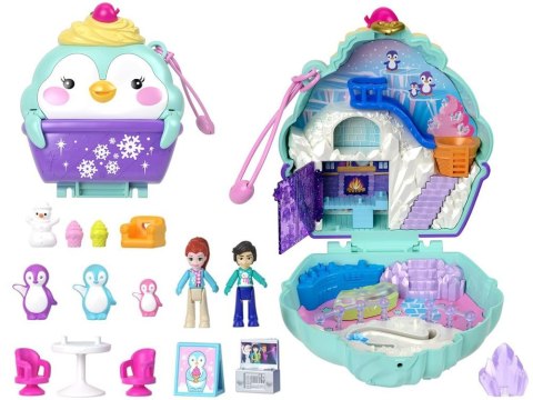 Zestaw Polly Pocket Śnieżny pingwinek zamykany domek figurki akces ZA6050 Zestaw Polly Pocket Śnieżny pingwinek zamykany domek figurki akces ZA6050