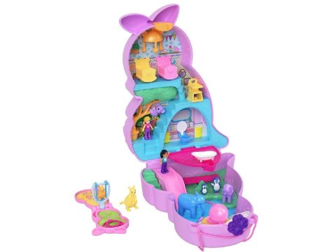 Zestaw Polly Pocket Torebka kangurek składany domek figurki ZA6048 Zestaw Polly Pocket Torebka kangurek składany domek figurki ZA6048