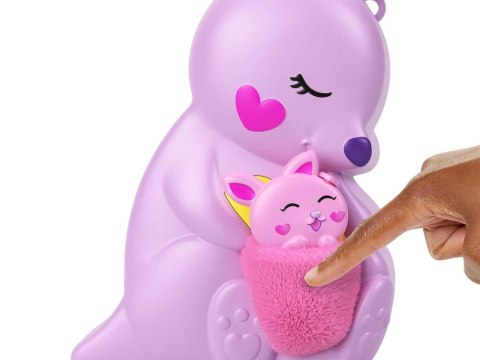 Zestaw Polly Pocket Torebka kangurek składany domek figurki ZA6048 Zestaw Polly Pocket Torebka kangurek składany domek figurki ZA6048