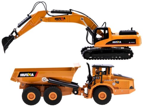 Zestaw metalowa koparka + wywrotka modele 2w1 ZA3910 Zestaw metalowa koparka + wywrotka modele 2w1 ZA3910
