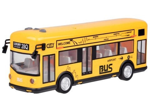 Żółty imprezowy autobus otwierane drzwi dźwięki światła muzyka ZA5222 Żółty imprezowy autobus otwierane drzwi dźwięki światła muzyka ZA5222