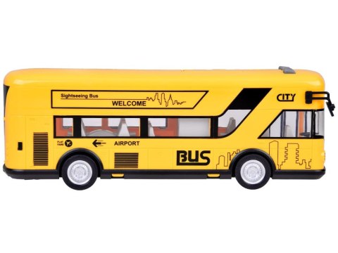 Żółty imprezowy autobus otwierane drzwi dźwięki światła muzyka ZA5222 Żółty imprezowy autobus otwierane drzwi dźwięki światła muzyka ZA5222