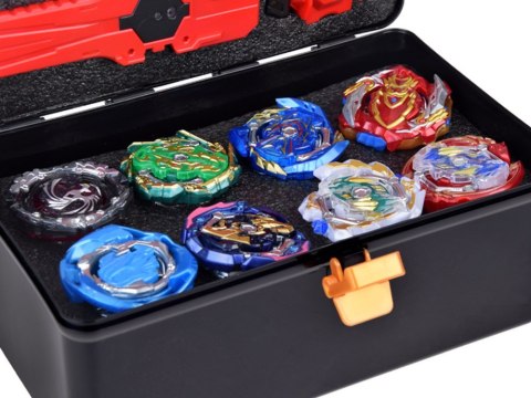 Duży zestaw wyrzutnia 8 dysków bączków GYRO spinner walizka ZA5462 Duży zestaw wyrzutnia 8 dysków bączków GYRO spinner walizka ZA5462