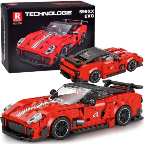 Klocki techniczne Supersportowe auto CZERWONE spojler 413-ele ZA5261 Klocki techniczne Supersportowe auto CZERWONE spojler 413-ele ZA5261