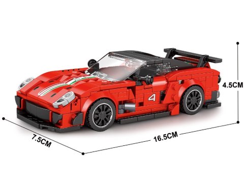 Klocki techniczne Supersportowe auto CZERWONE spojler 413-ele ZA5261 Klocki techniczne Supersportowe auto CZERWONE spojler 413-ele ZA5261