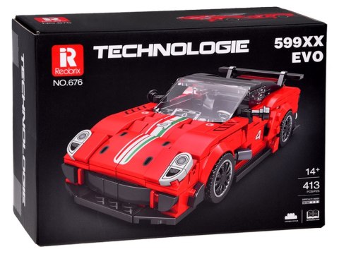 Klocki techniczne Supersportowe auto CZERWONE spojler 413-ele ZA5261 Klocki techniczne Supersportowe auto CZERWONE spojler 413-ele ZA5261