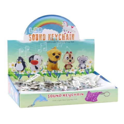 LEAN TOYS Brelok Do Kluczy Plecaka Kotek Jednorożec Róg LED Dźwięki Szary LEAN TOYS Brelok Do Kluczy Plecaka Kotek Jednorożec Róg LED Dźwięki Szary