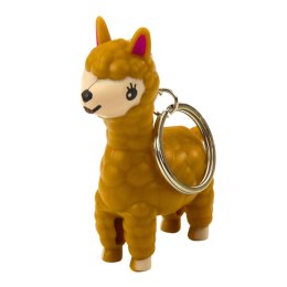 LEAN TOYS Brelok Do Kluczy Plecaka Lama Alpaka Latarka LED Dźwięki
