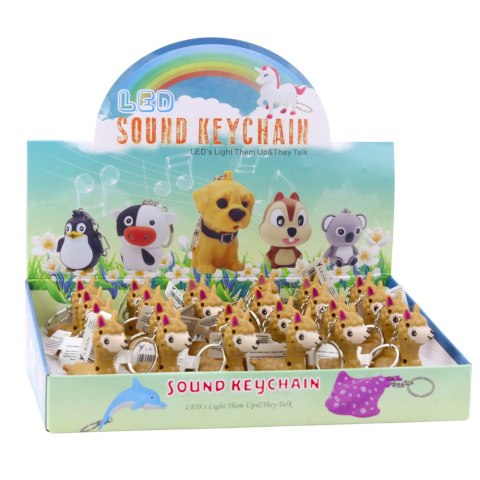LEAN TOYS Brelok Do Kluczy Plecaka Lama Alpaka Latarka LED Dźwięki LEAN TOYS Brelok Do Kluczy Plecaka Lama Alpaka Latarka LED Dźwięki