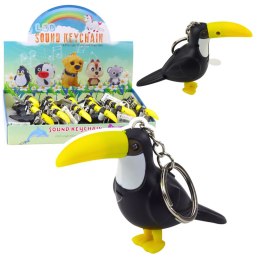 LEAN TOYS Brelok Do Kluczy Plecaka Tukan Latarka LED Dźwięki