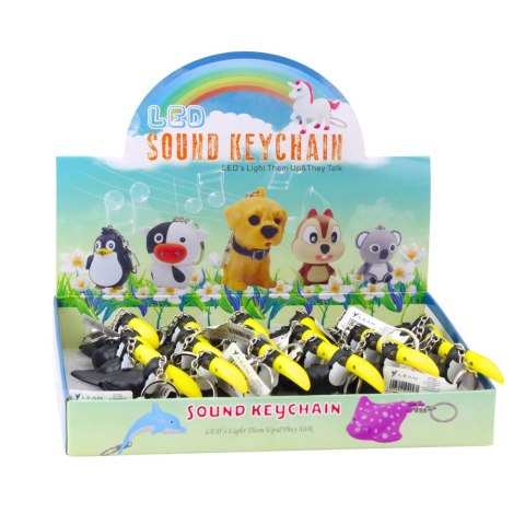 LEAN TOYS Brelok Do Kluczy Plecaka Tukan Latarka LED Dźwięki LEAN TOYS Brelok Do Kluczy Plecaka Tukan Latarka LED Dźwięki